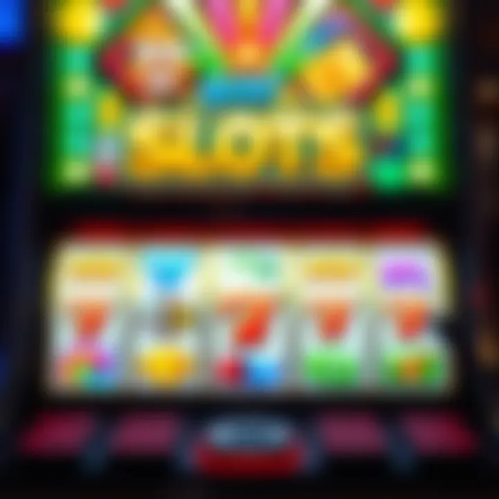 Dazzling Slot Machine Graphics Vibrant online slot machine interface with dazzling graphics