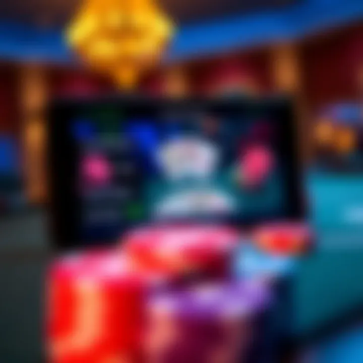 User Interface of a Poker Application Interface of a top poker app showcasing game features