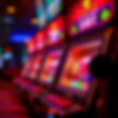 A close-up view of a popular slot machine with themes