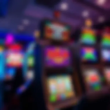 Vibrant slot machine display showcasing captivating graphics