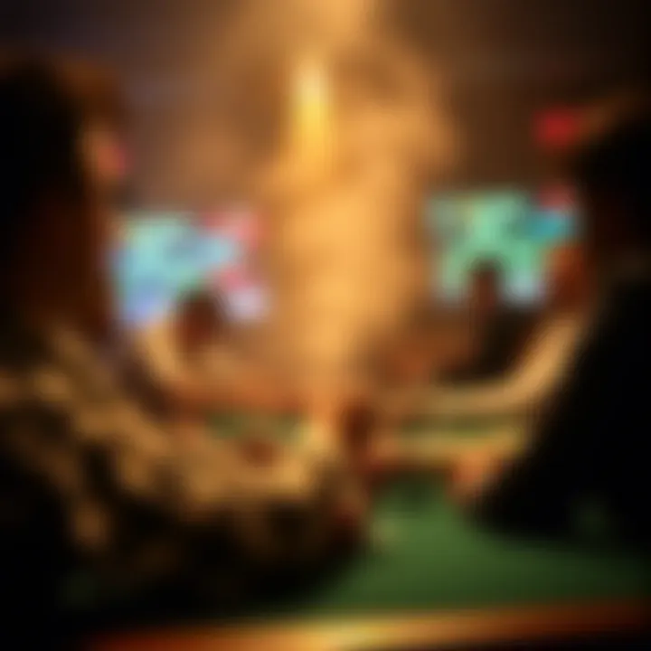 Visual representation of betting psychology