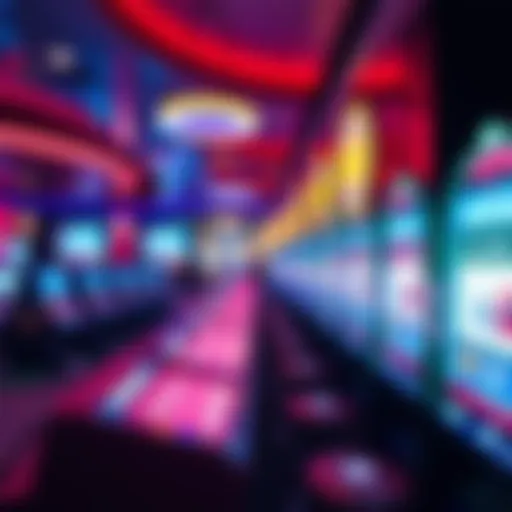 A captivating view of a digital bingo hall showcasing vibrant graphics and animated gameplay.