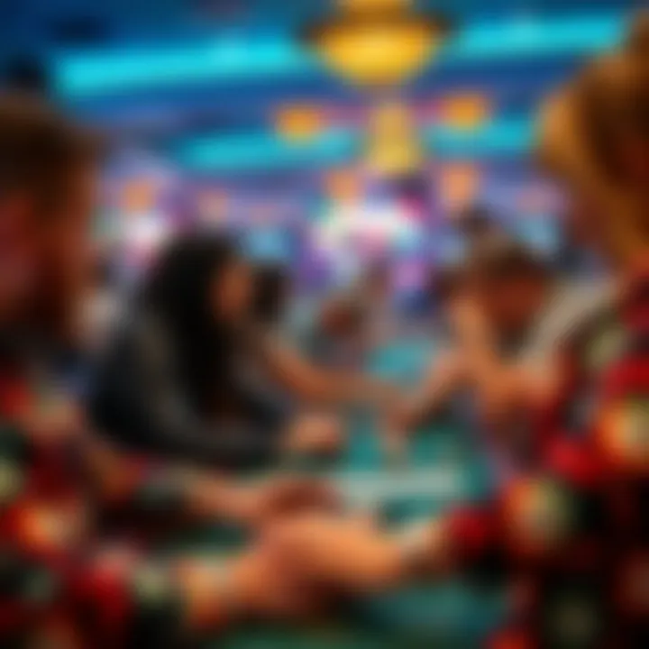 Community Engagement in Online Bingo A vibrant community engaged in a virtual bingo game, emphasizing the social interactions and camaraderie among players.