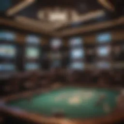 A modern TV poker room showcasing advanced technology.