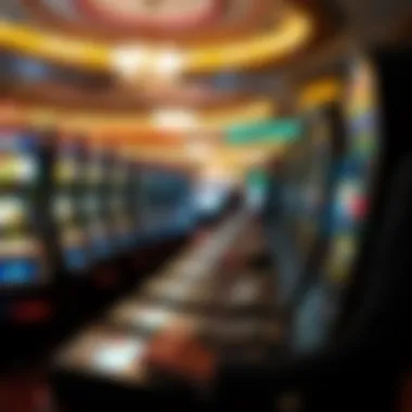Serene Gambling Environment A serene gambling environment showcasing players engaged in slot gaming