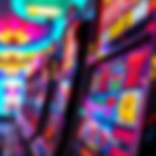 A close-up view of a vibrant slot machine display at Chumash Casino