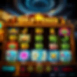 An intricate design of a gold miner slot game interface showcasing symbols and mechanics