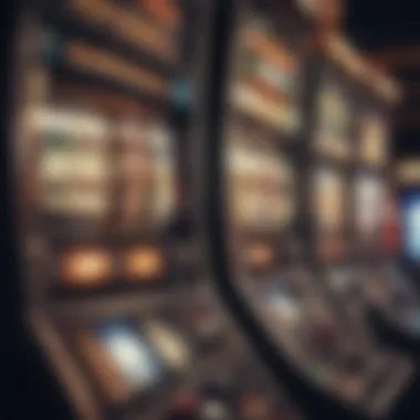 Themed Slot Game Experience Close-up shot of a themed slot game display