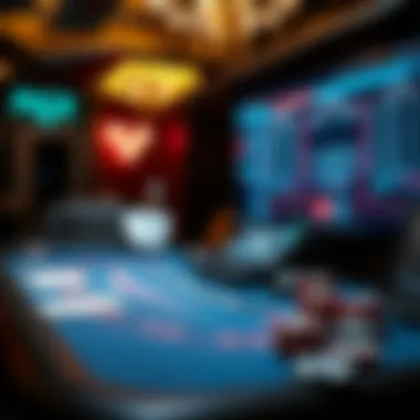 An artistic depiction of the technological framework supporting online blackjack platforms