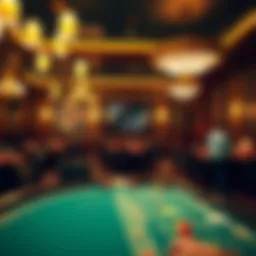 Luxurious interior of an Italian casino showcasing opulence