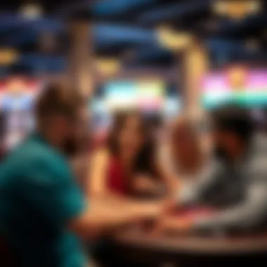A group of friends enjoying a lively gaming atmosphere