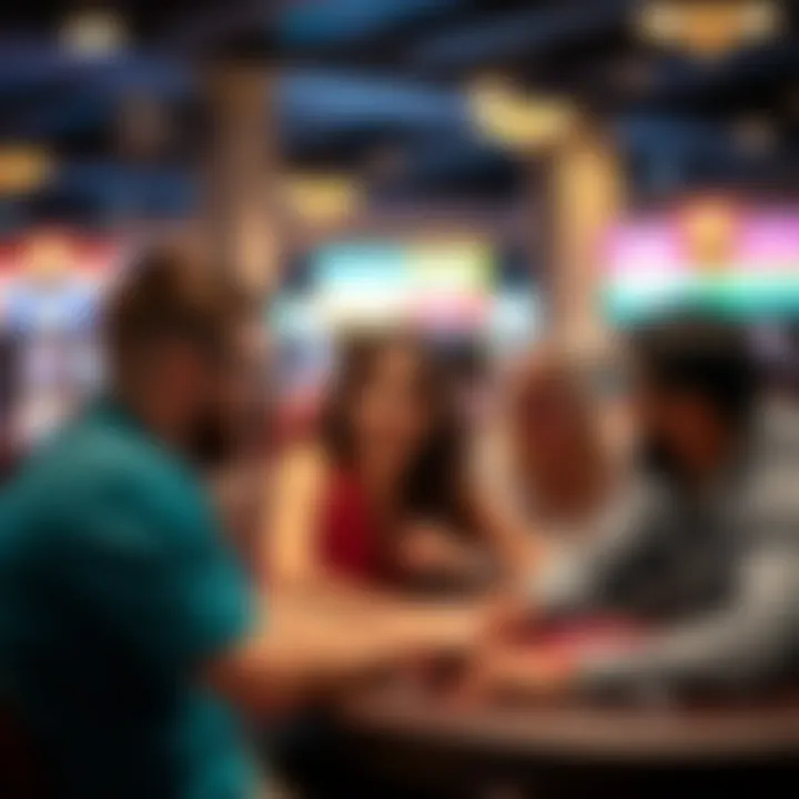 A group of friends enjoying a lively gaming atmosphere