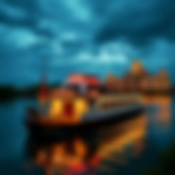 A scenic riverboat casino on a Southern river