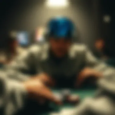 Visual representation of psychological aspects influencing online poker play