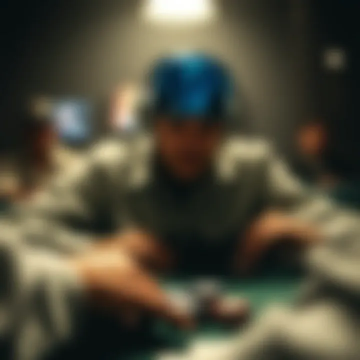 Visual representation of psychological aspects influencing online poker play