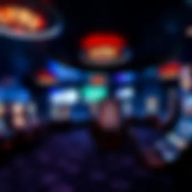 A stunning virtual casino environment showcasing various games.