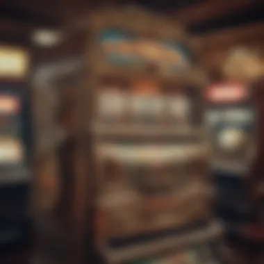 Old-fashioned slot machine showcasing vintage design