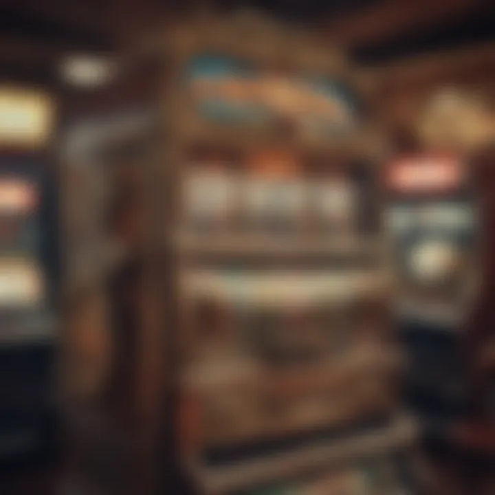 Old-fashioned slot machine showcasing vintage design