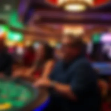 Visitors Enjoying Casino Entertainment Visitors enjoying a lively casino atmosphere with entertainment