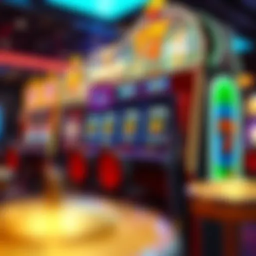 Innovative Slot Machine Design Modern slot machine with vibrant graphics