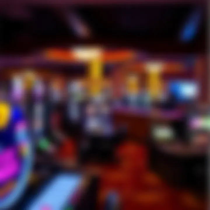 Interior gaming area filled with slot machines and gaming tables