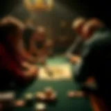 Historical depiction of Mississippi card game