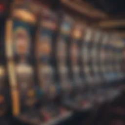 Vibrant slot machine interface showcasing various themes