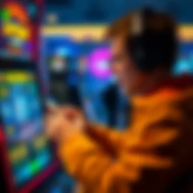 Navigating the Pennsylvania Lottery App Features User navigating through the app features