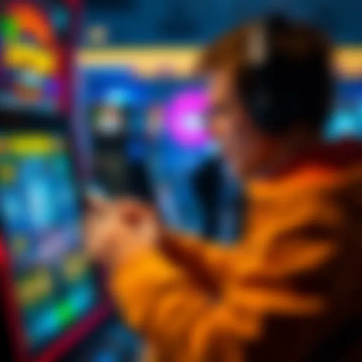 Navigating the Pennsylvania Lottery App Features User navigating through the app features