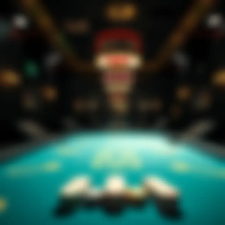 Interior of a Bullets Card Club Interior of a bullets card club showcasing poker tables