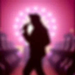 Iconic Elvis Presley silhouette