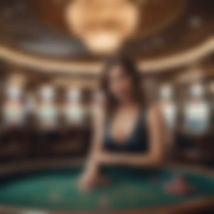 A responsible gambling message displayed in a casino environment