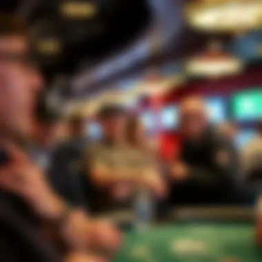 A group of enthusiastic bettors discussing their favorite teams.