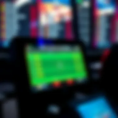 Virtual Football Betting Odds A digital display showing virtual football odds and betting options