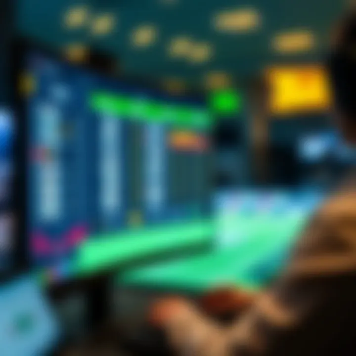 Technology in Betting An advanced computer interface showcasing technological advancements in betting