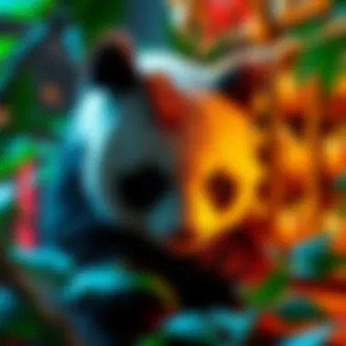 Thematic Visuals of Wild Panda Gold Intricate design elements showcasing the thematic visuals of Wild Panda Gold