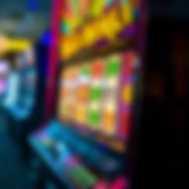 A vivid representation of the slot machine interface showcasing colorful symbols and graphics