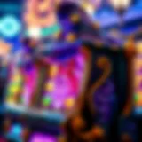 Enchanting wizard slot machine with mystical symbols