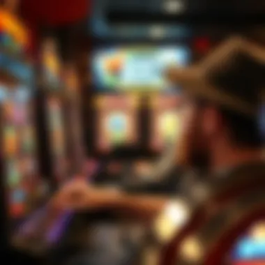Player enjoying wizard-themed slots in a cozy gaming environment