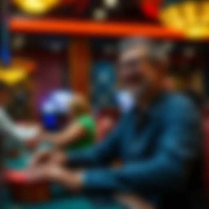 A satisfied player enjoying a game at FourWinns Casino