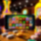 A vibrant display of various free Android slot games on a smartphone screen