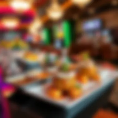 Delicious dishes served at one of the dining establishments inside the casino