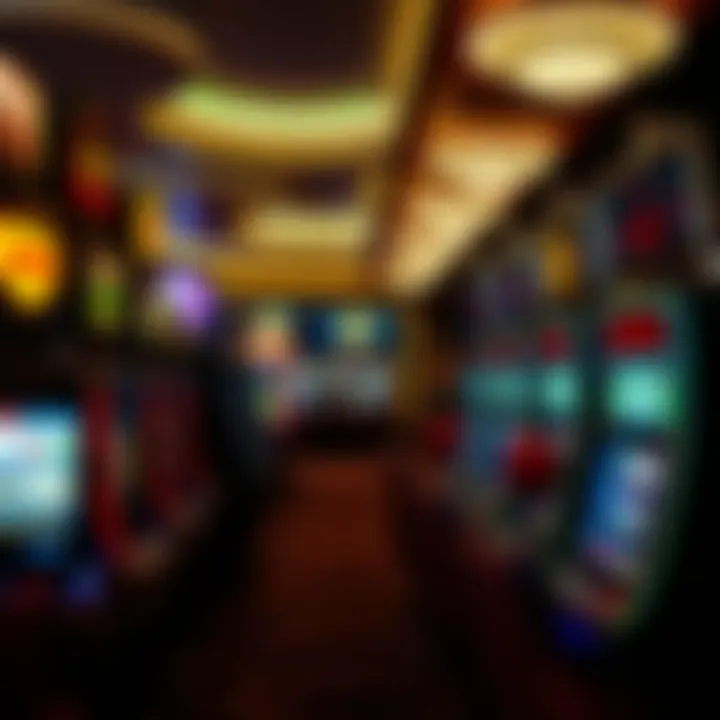 Interior shot of the gaming floor filled with slot machines