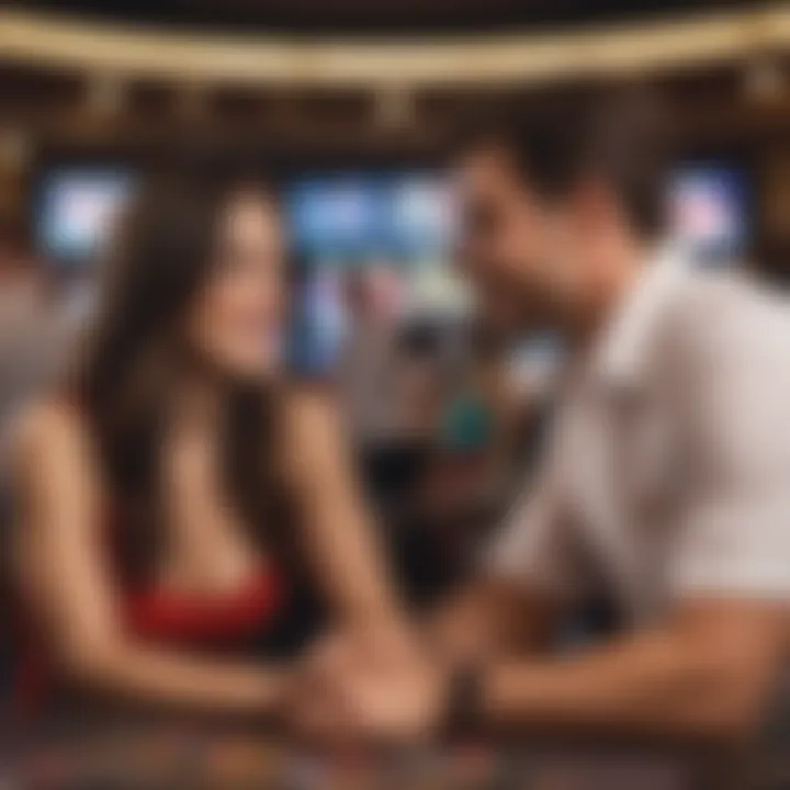 Sports betting scene featuring fans engaged in the excitement of a live game.