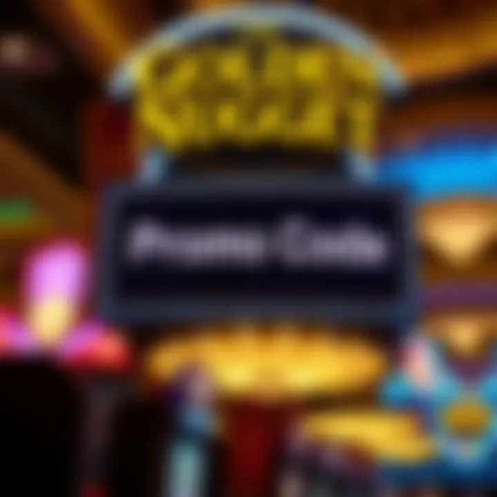 Highlighting the Promo Code Opportunity Prominent signage showcasing promo code at Golden Nugget