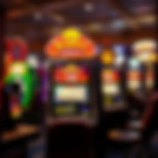 A Vibrant Slot Machine Display Vibrant slot machine display in a Hawaiian setting