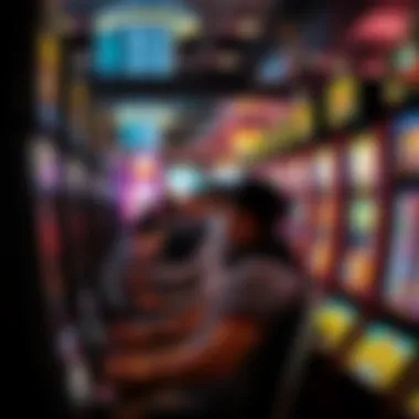 Players engaging with slots, immersed in gameplay