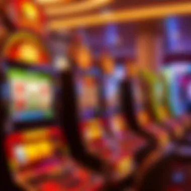 Vibrant casino slot machines showcasing Hollywood themes