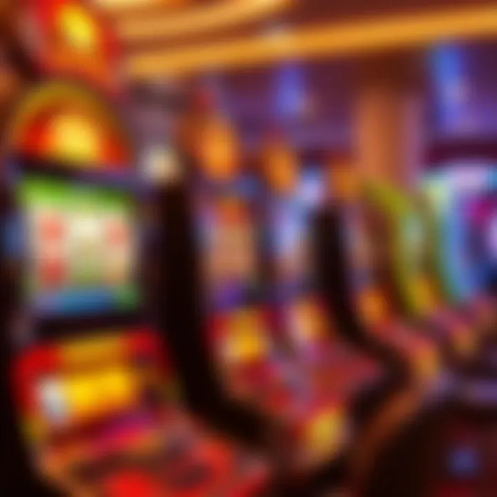 Vibrant casino slot machines showcasing Hollywood themes