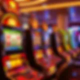 Hollywood-Themed Slot Machines Vibrant casino slot machines showcasing Hollywood themes